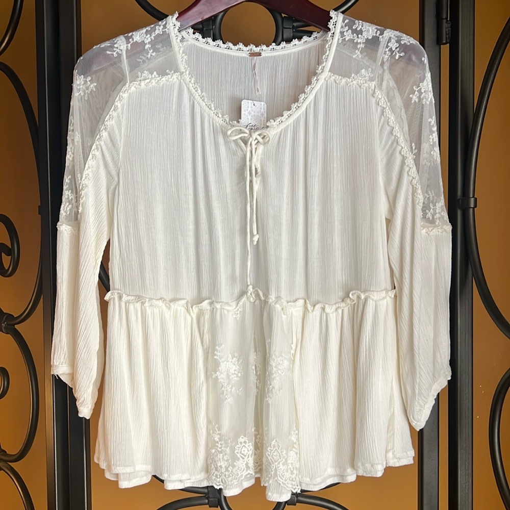 FREE PEOPLE Romance Of The Rose Top - Picture 1 of 15